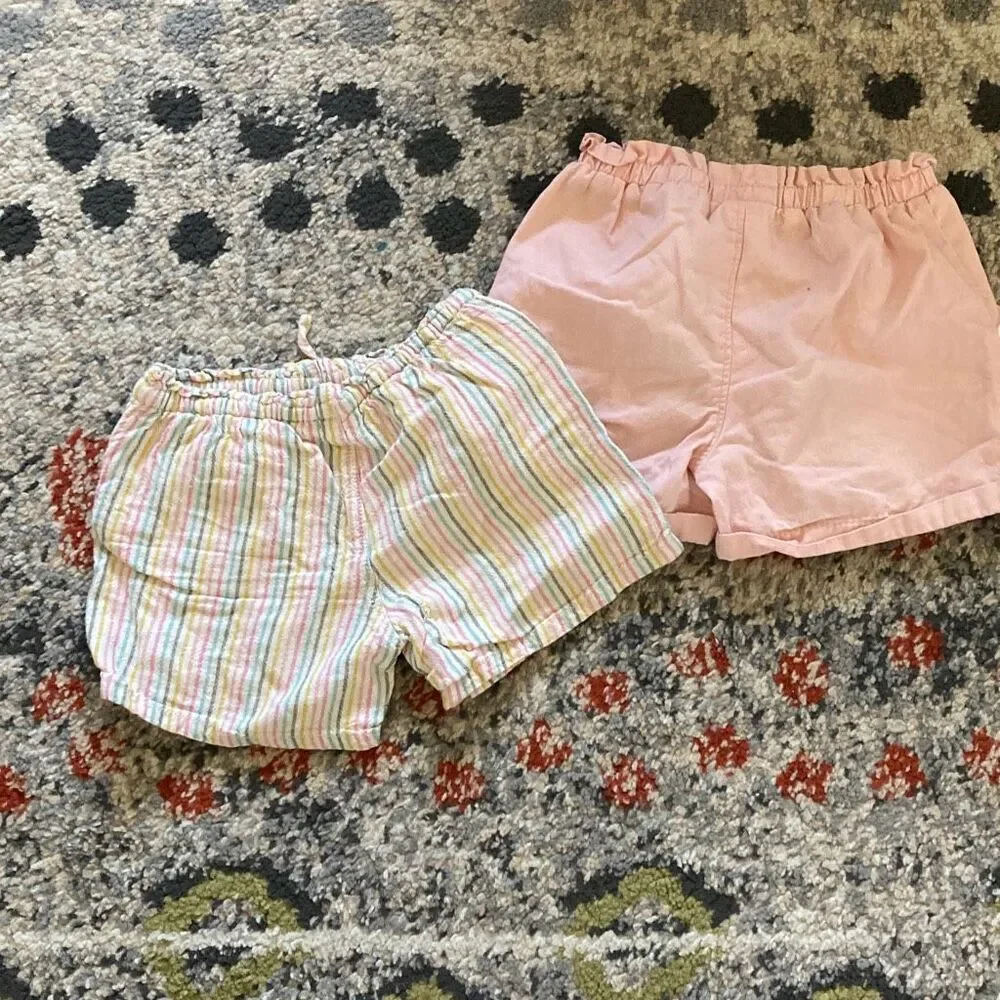 Toddler Girls Shorts Bundle 5T Old Navy & OshKosh Summer 2-Pair Lot